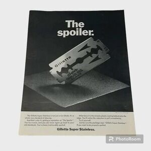 1967 Gillette Razors Original Vintage Print Ad